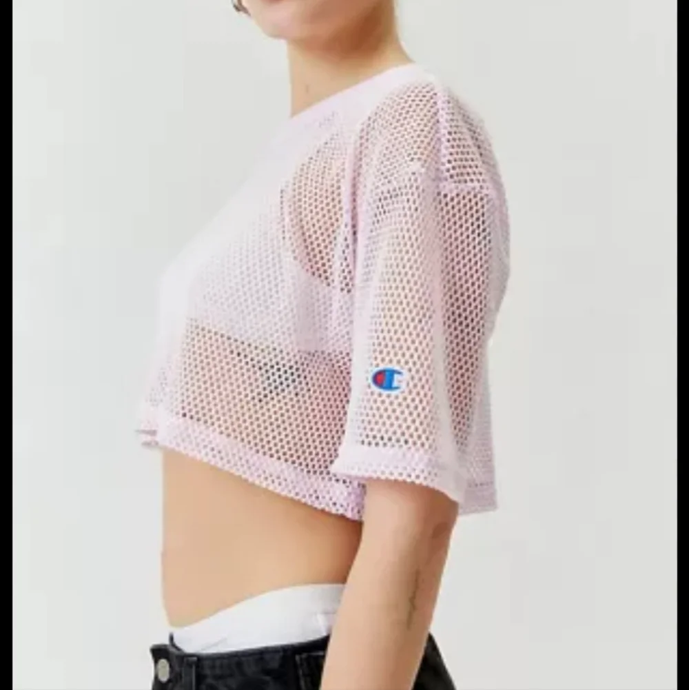 Champion White Mesh Crop Top - Picture 4 of 4